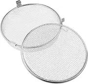 NOLITOY Wicker Baskets Storage Organization Air Fryer Utensils Dishwasher Cutlery Basket Long Bottle Dishwasher Basket Round Cutlery Basket Baskets with Lids Wire Silver Stainless Steel