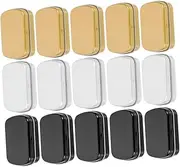Healeved 15pcs Mini Tin Box Candy Storage Tins Small Iron Can Small Tin Case Small Tins with Lids Wedding Candy Tins Iron Candy Cans Cream Case Iron Tea Leaves Can Accessories Organizer