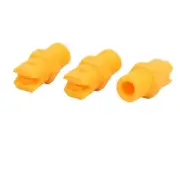 1/8BSP Male Thread Plastic Flat Fan Spray Tip Yellow 3pcs