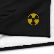 Radioactive by Nuthouse Designs - Embroidered Sherpa Blanket