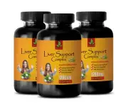 liver cleanse - LIVER SUPPORT COMPLEX - on cycle support - 3 Bot 180 Capsules