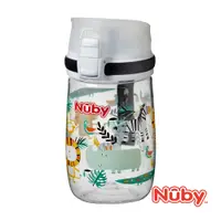 在飛比找PChome24h購物優惠-Nuby 晶透直飲杯/300ml_動物派對