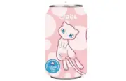 QDOL POKEMON PEACH SODA MEW - 330 ML - TAIWAN SPARKLING SOFT DRINK - LIMITED