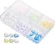 Nail Decorations of Resin Nail Charms Heart Shape Stylish Manicure Gems for Girls