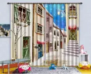 3D House Snow 678 Blockout Photo Curtain Print Curtains Drapes Fabric Window AU