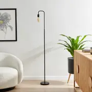 Sherwood Kara Metal Floor Lamp Matte Black