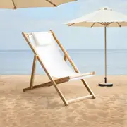Garden Outdoor Furniture Sun Lounge Chairs Deck Chair Folding Wooden Patio