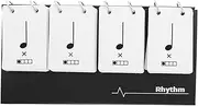 SWOOMEY Music Rhythm Flashcards Calendar Multi Functional Note Reading Practice Cards for Music Students Durable Rhythm Training Tools and Instruction