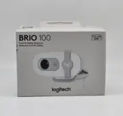 Logitech - Brio 100 1080p Full HD Webcam for Meetings and Streaming - Off-White