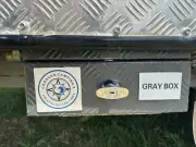 Caravan Grey Hose Storage Box Aluminium