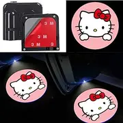 2PCS Car Door Projector Logo Light for Hello Kitty,Courtesy Ghost Shadow Door Lamp Fit All Car