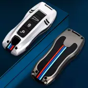Alloy Car key Case For Porsche Cayenne Panamera Taycan 911 Key Fob Shell Cover (for: Porsche)