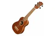 Tiki '9 Series' Koa Solid Top Soprano Ukulele with Hard Case (Natural Satin)