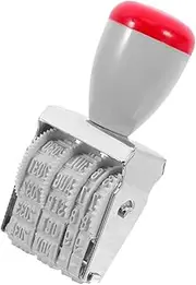 Homoyoyo English Date Stamp Adjustable Self Inking Stamp for Office Crafting Library Use Effortless Operation for Card Making Business Applications