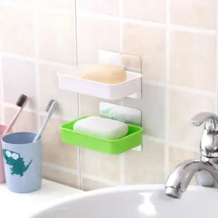創意浴室肥皂盒吸盤壁掛式香皂盒托衛生間瀝水洗漱臺置物架免打孔