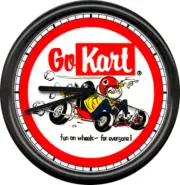 Go Kart Racing Cart Karting Poster Art Wall Clock #333