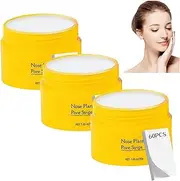 Luelle Pore Strips,blackhead remover strip,Nose Plants Pore Cleanser Purifying Face Mask,Deep Cleansing Pore Strips for All Skin Types. (3pcs)