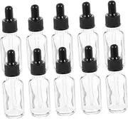 PENIKOKO 10pcs Glass Dropper Bottles Empty Essential Oil Dispenser Travel-friendly Containers for Fragrances Liquids Design for Precise Dosage Control