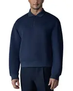 Mackage Felix Half Zip Double Face Jersey Sweater