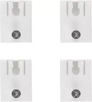 TYRON End Caps for Adhesive Curtain Track (4 PCS)