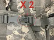 2 Military ACU Foliage MALE Replacement Buckles - Assault Pack Main Medium