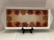 Pfaltzgraff Evening Sun Melamine Tidbit Tray 15”x6.5” Beautiful Sun Flowers NWT