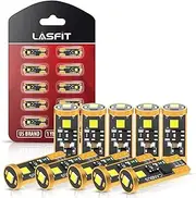 LASFIT 194 LED Bulb 6000K White, T10 168 2825 W5W LED Replacement Light Bulbs, For Dome Map Light, Door Light, Courtesy Light, License Plate Light, Trunk Light, Super Bright (Pack of 10)