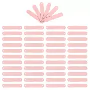 50Pcs Leather Tags, 85mm Leather Labels Handmade with 2 Holes,Pink