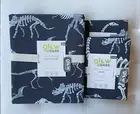 Pottery Barn Kids ORGANIC DINO BONES GLOW in the DARK Duvet Full Queen & Shams