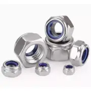 1PCS M33 304 Nyloc Self Locking Hex Nuts Nylon Insert Lock Nuts A2 Stainless