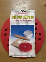 New Vintage Corning Revere Apple Pie Top Crust Cutter Pastry Press Plastic 9.75"