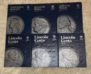 Whitman Coin Folders -Washington Quarters, Nickel, Dime, Pennies Collectors Book