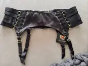 Honey Birdette BNWT XL black Stevie Suspender SUSPENDER ONLY