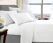 Belisma Opulence Ultra Soft Microfibre Sheet Sets Wrinkle Free Double White