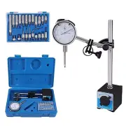 0-10mm Dial Indicator Gauge With 65kg Cap. Magnetic Base & 22pc Indicator Point