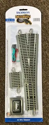 Bachmann #44569 HO-scale EZ-Track #5 WYE Remote Turnout