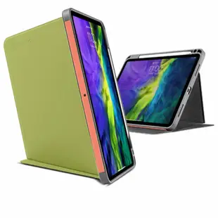 tomtoc 直立式 2022 iPad Air 5 (10.9 吋) 多角度軍規保護套, 酪梨綠