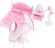Miniature Supplies Mini House Furniture Set 12-Piece Miniature Doll House Furniture Bedroom Cabinet Decor