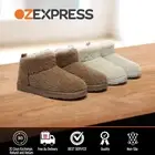 EVERAU® UGG Women Men Sheepskin Wool Plush Ankle Boots Nonslip Ultra Teddycozy