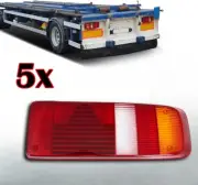 5x Right Rear Tail Light Glass Lens Trailer Semitrailer ECOSTAR I Schmitz Krone