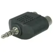 RiteAV 3.5mm Male-RCA Stereo Female Adapter Cable (Y-Cable) 1 inch