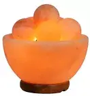 Spantik Himalayan Fire Bowl Salt Lamp with 6 Massage Balls Premium Quality Au...