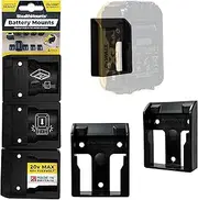 StealthMounts Battery Mounts for DeWalt 18v (Black) - 6 pack
