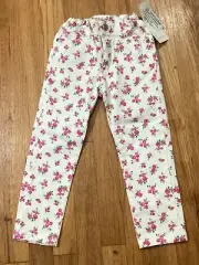 Guess Kids Girl Pants 5T Floral Pattern