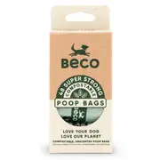 Beco Compostable Plant Based Poop Bags (48 Pack) | For Dogs