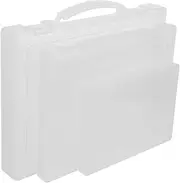 VILLFUL 3pcs Large Storage File Boxes A4 A5 Document Holders Plastic for Office Home