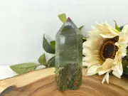 Unakite Tower - Unakite Generator - Natural Unakite Point - 4.9" Unakite Jasper