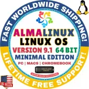 AlmaLinux 9.1 | USB Flash Drive | MINIMAL EDITION | AMD64 | MAC/PC | Alma Linux
