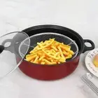 Deep Fryer Pot Nonstick Deep Frying Pan Portable Net Basket Multipurpose