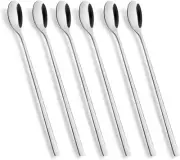 Long Handle Spoon, Coffee Stirrers, 9-inch Ice Tea A Silver Spoon